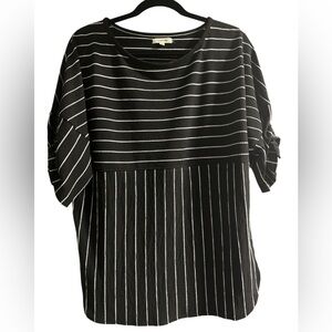 Max Studio black and white shirt